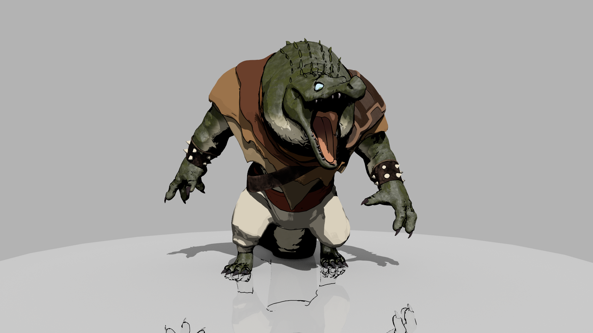 Free Maya Rig – Ageo – Anthropomorphic Alligator